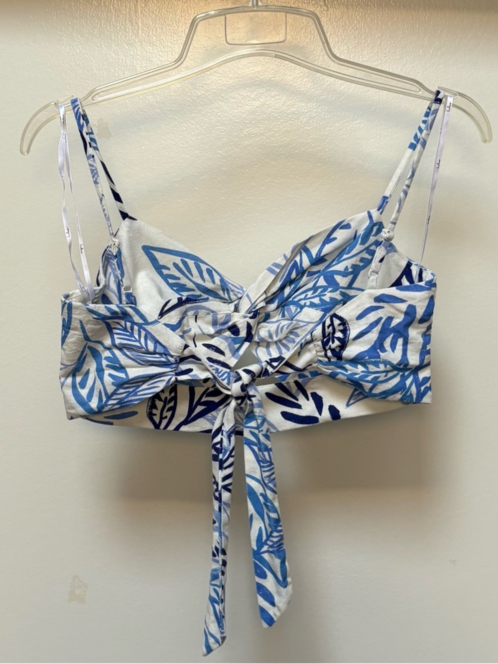 Lulus Gotta Get Away Ivory Tropical Print Tie-Back Two-Piece Romper - Picture 4 of 9